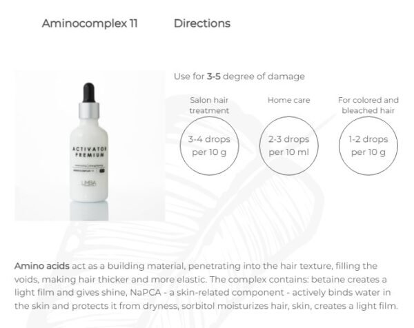 Limba Cosmetics Activator Aminocomplex 11, 50 ml - Afbeelding 3
