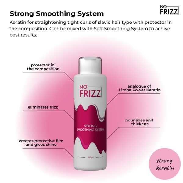 NO FRIZZ STRONG SMOOTHING SYSTEM hair straightening treatment, 500 ml - Afbeelding 2