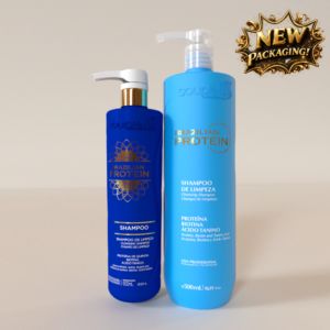 BRAZILIAN PROTEIN SET of preparative SHAMPOO + hair straightening MASK (NANOPLASTY), formaldehyde free, Soupleliss, 500 ml + 1000 ml